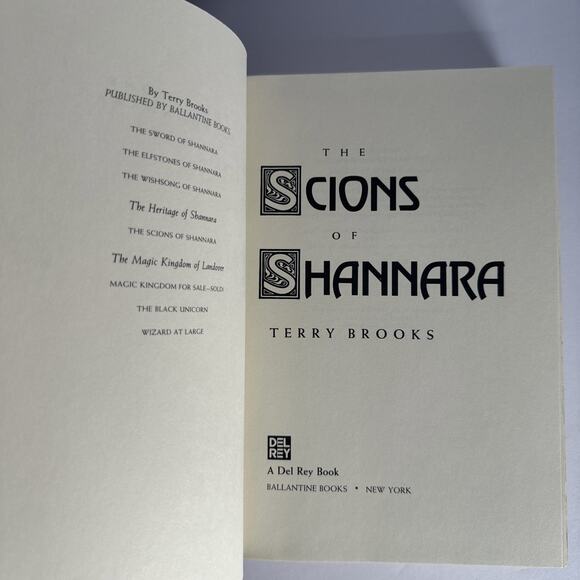 The Scions of Shannara Terry Brooks 1990 Hardcover, Dust Jacket 1st Edition - Picture 8 of 10